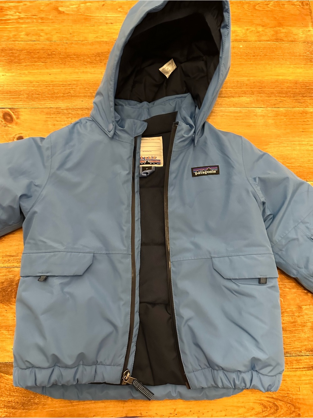 Patagonia blue insulted ski jacket size 3t boys - Picture 3 of 13